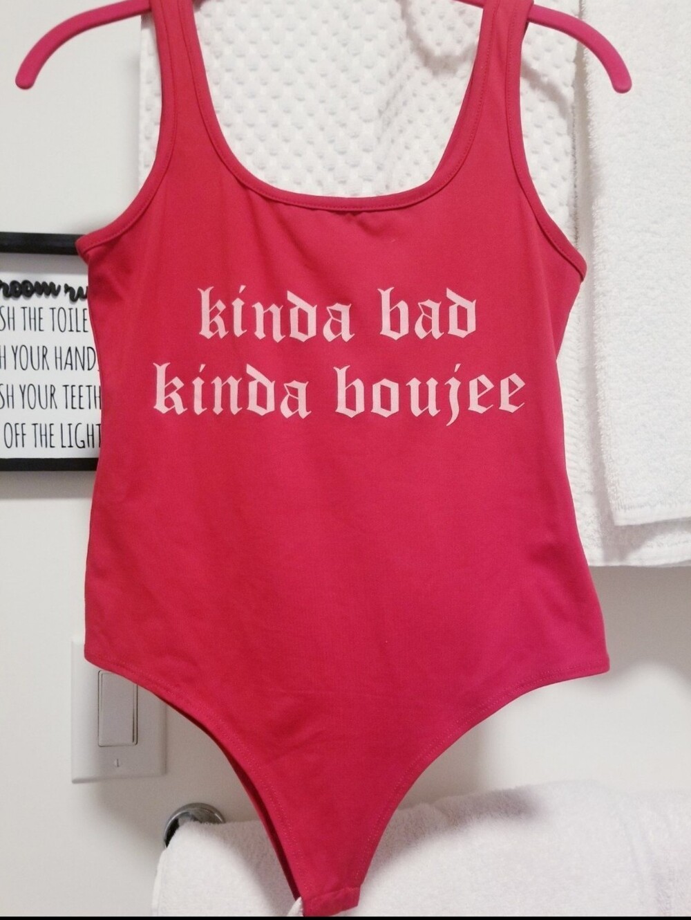 Red Bodysuit (Sz S)